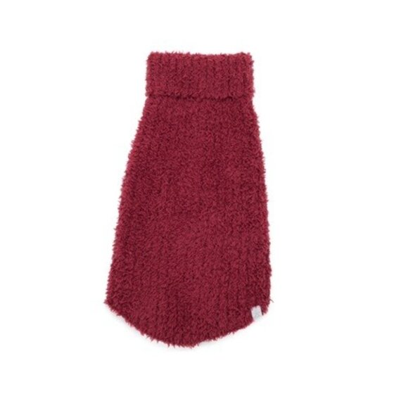 Barefoot Dreams COZYCHIC Ribbed Pet Sweater, Cranberry, Large - Picture 15 of 16